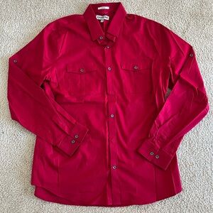 Express Red Men's Dress Shirt